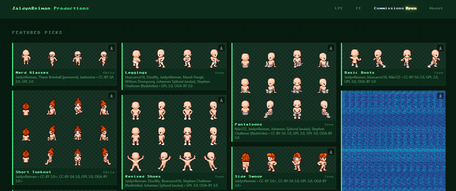 Sprite and Game Asset Portfolio